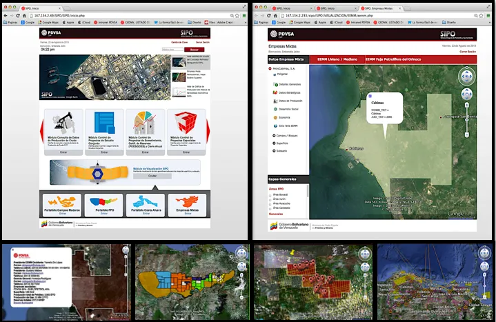 Image for Representation of geographical data related to the Venezuelan Petroleum Industry